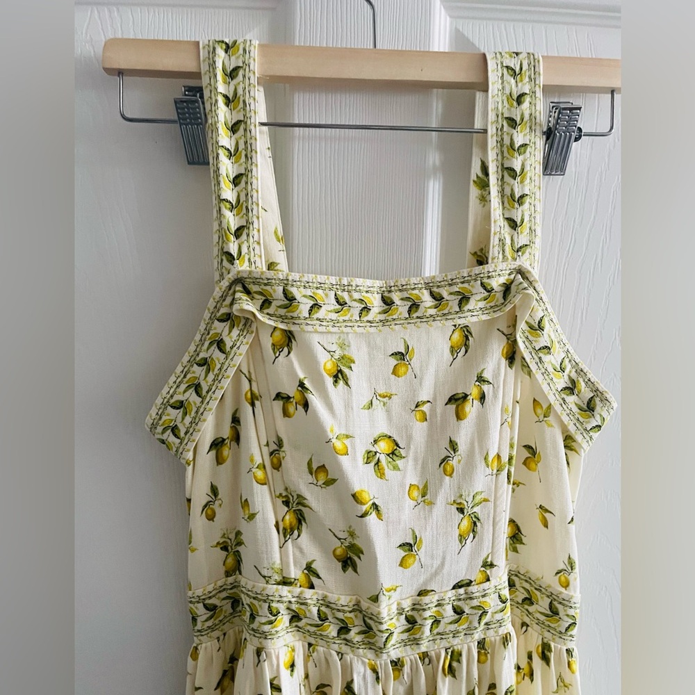 Max Studio London Maxi Dress Lemon Print - Picture 8 of 11